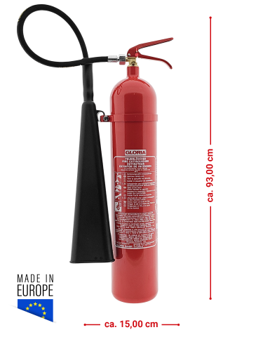 Gloria KS5ST, CO2 Feuerlöscher 5kg Kohlendioxid